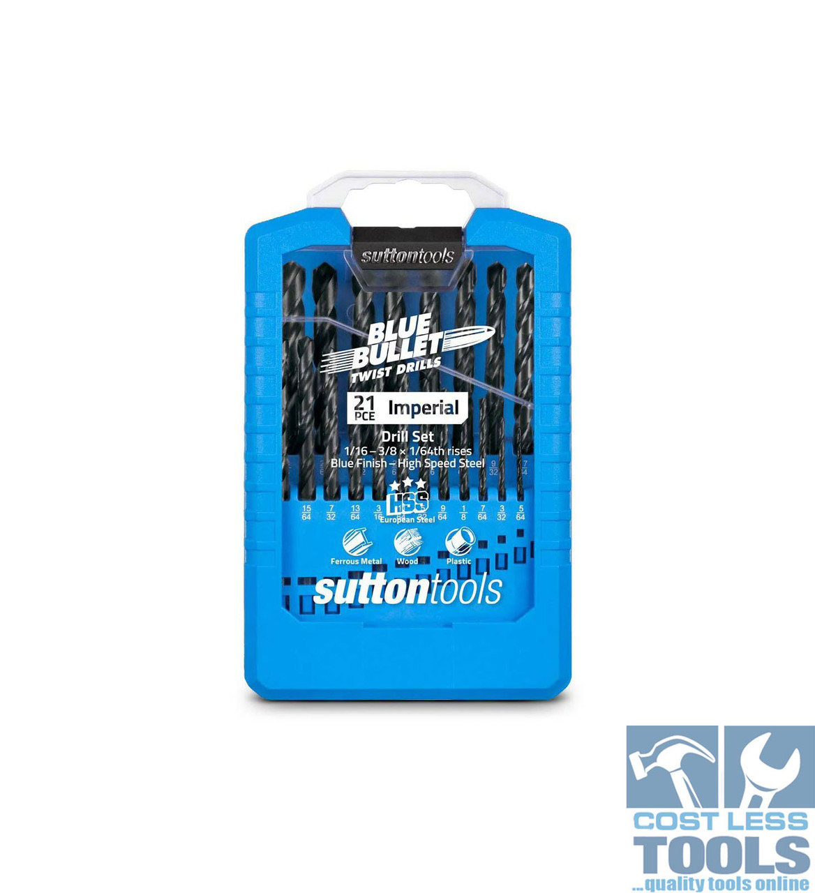 Sutton 21 Piece HSS Imperial Blue Bullet Drill Set D102S2 Cost Less