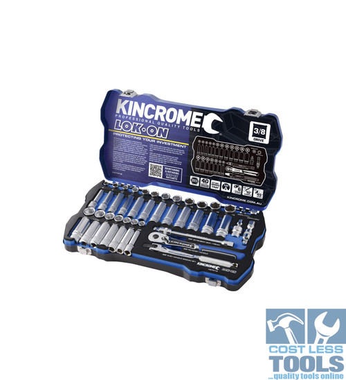 Kincrome LOK-ON™ 45 Piece 3/8" Drive Socket Set