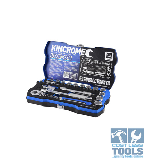 Kincrome LOK-ON™ 18 Piece 1/2" Drive Socket Set