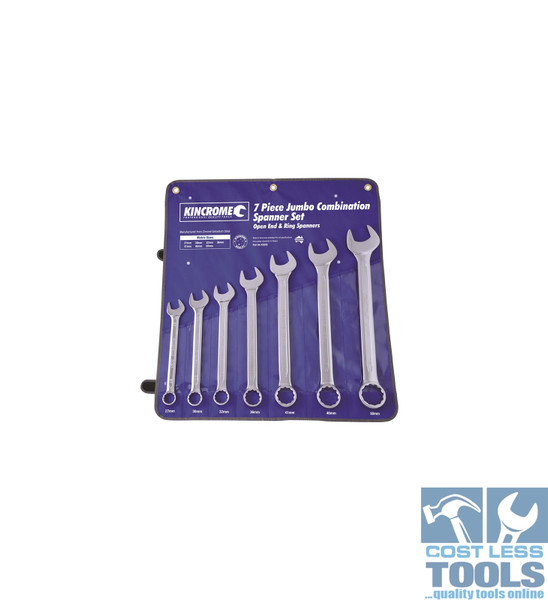 Kincrome Jumbo Combination Spanner Set 7 Piece