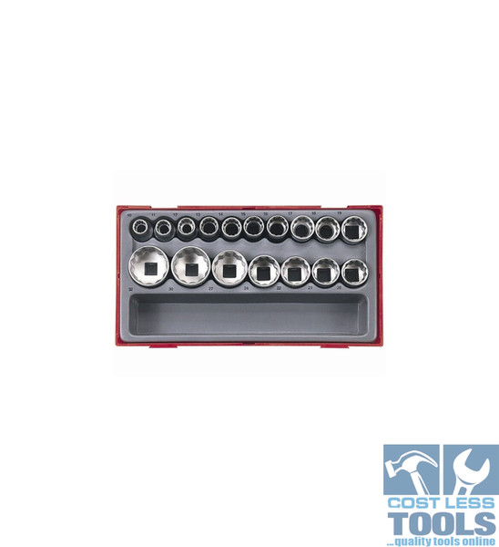 Teng 17 Piece 1/2" Drive Socket Set - TT1217