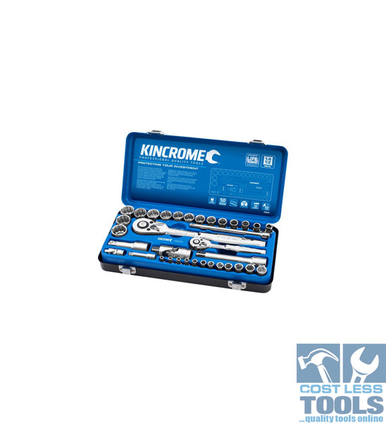 Kincrome 35 Piece 1/4" &  1/2" Drive Metric Socket Set