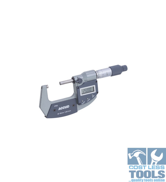 Accud 25-50mm Coolant Proof IP65 Digital Outside Micrometer | AC-313-002-02