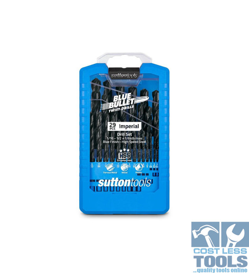D102S3 Sutton Jobber Drill Bit Set D102 29 Piece Imperial D102S3 Sutton Jobber Drill Bit Set D102 29 Piece Imperial