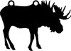 High Caliber AR500 3/8" Thick Animal Silhouette Targets - for Precision Practice Deer Elk Moose Doe(Moose #1, 09x12)