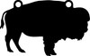 High Caliber AR500 3/8" Thick Animal Silhouette Targets - for Precision Practice Buffalo Water Bison(Buffalo #1, 13x20)