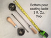 Casting Ladle Bottom-pour Rowell #1 - 2-1/4" Bowl Diameter, 9" Handle Length