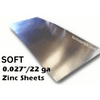  .027"  SOFT Zinc Sheet -  22 Gauge