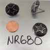 NR680 - Nickel Ren. Star Medallion Nail/Clavos Head - Head Size: 7/8" Nail Length: 3/4" - 100 per box
