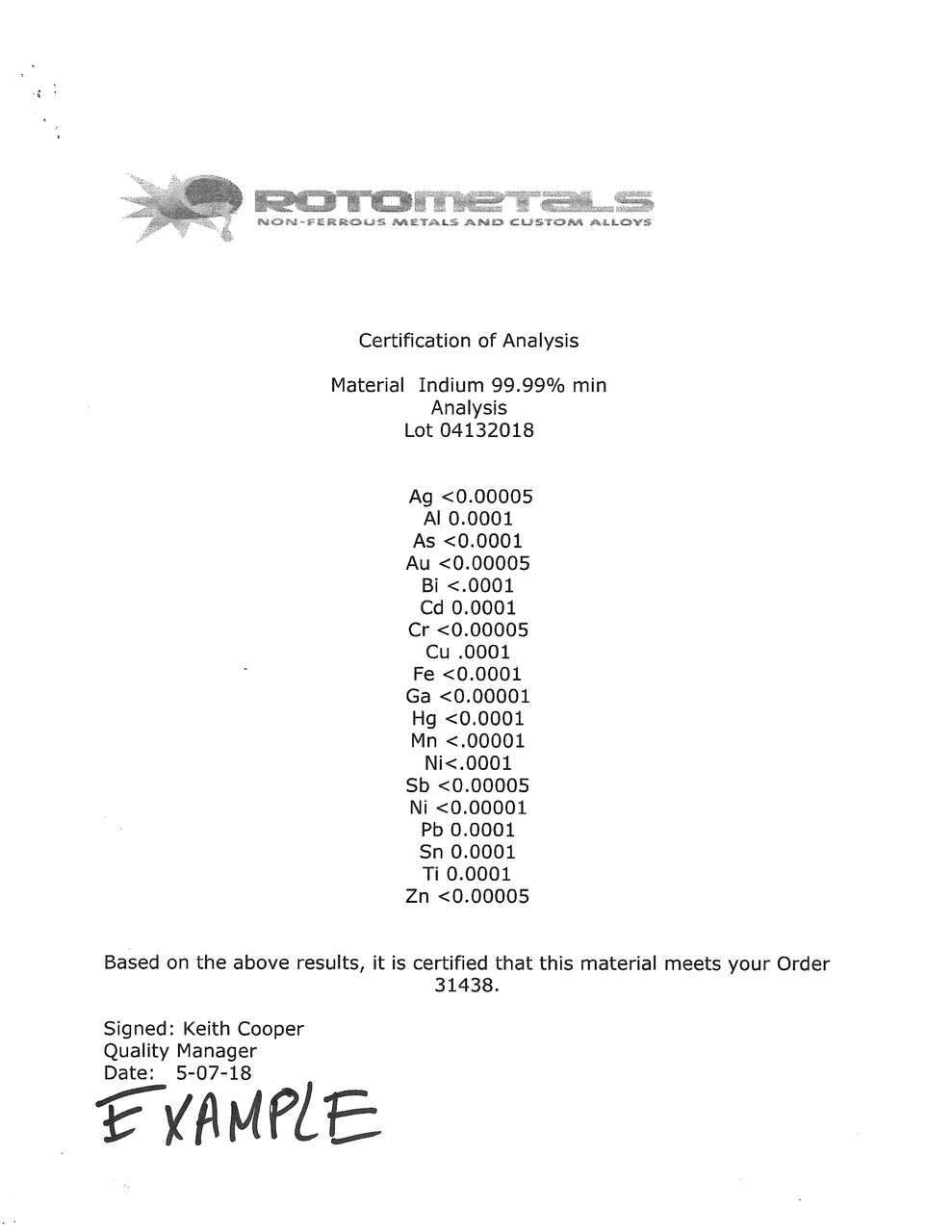 Indium 99.99% Pure 8 oz Ingot - RotoMetals