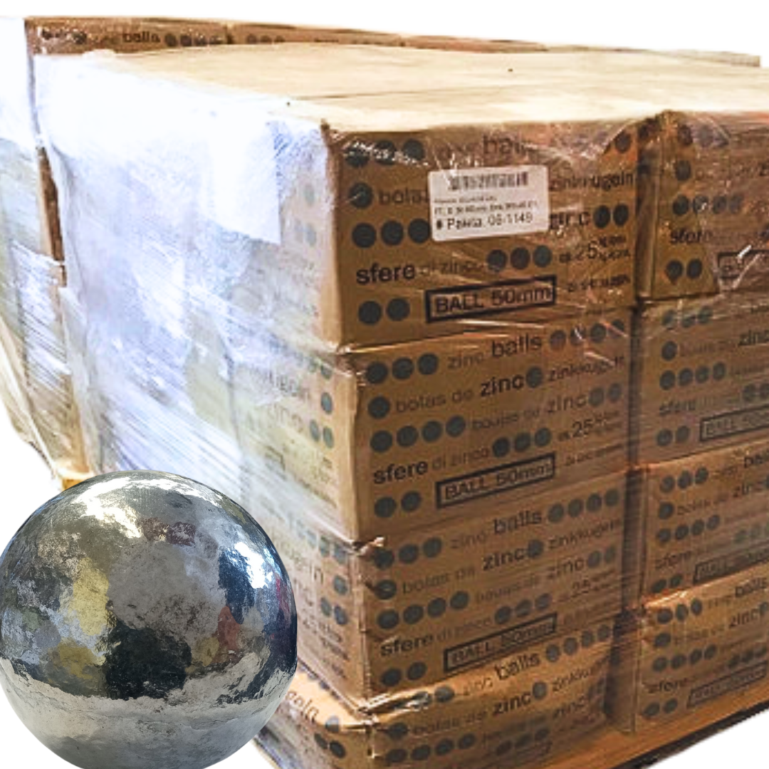 1 Pfund Zink-Metallkugel – 99,99% Reinheit – Für Experimente & Chemie-Sammlung
