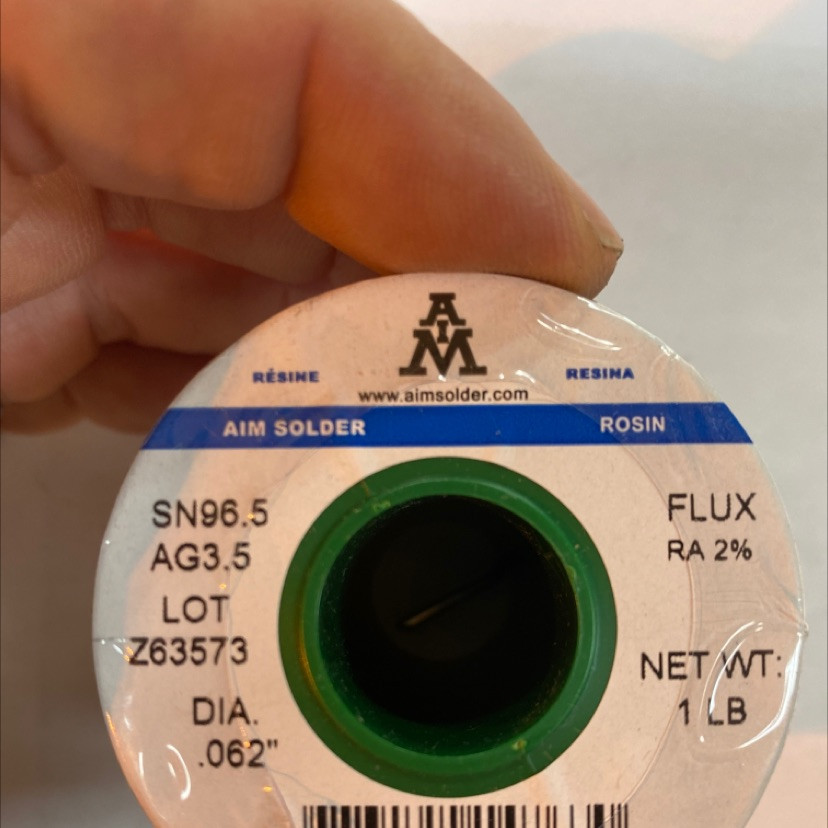 96.5Sn3.5Ag Rosin Core RA2% .032 1# Spools - RotoMetals