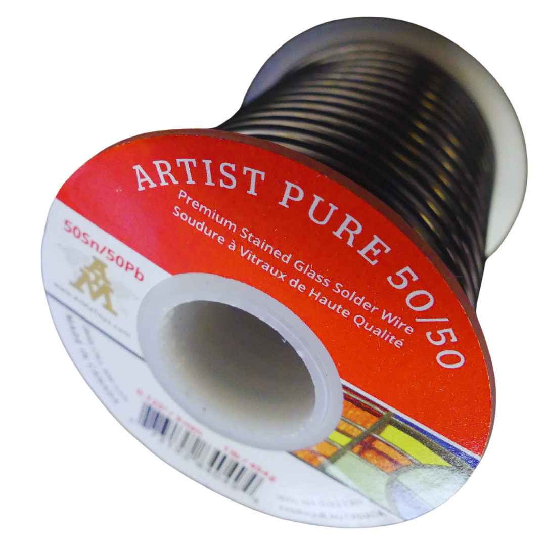 1 Lb Spool Of 50/50 Tin-Lead Solder Wire (0.125" Diameter) For Plumbing & Stained Glass