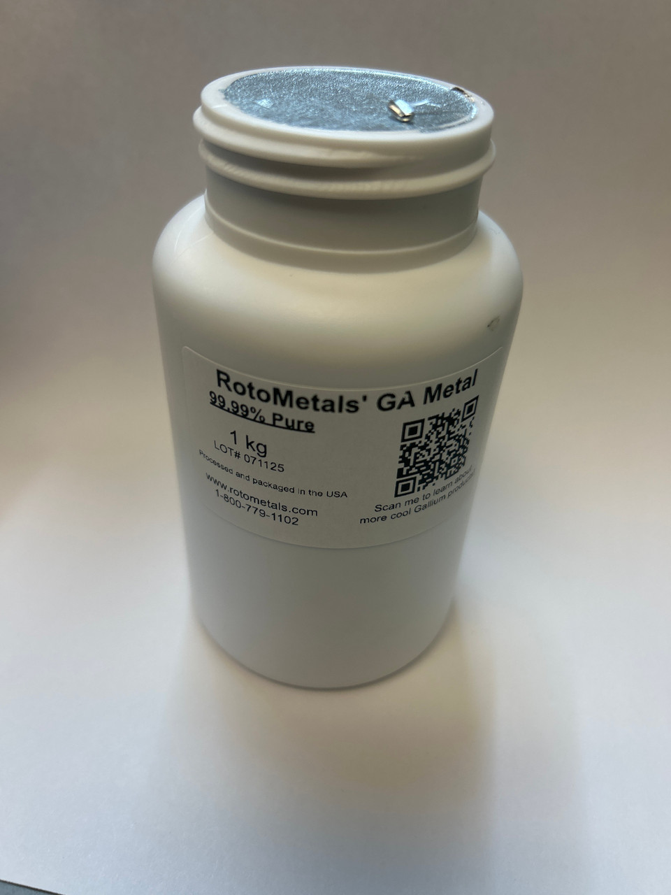 1000 Grams 1 kilo Gallium Metal 99.99% Bottle - RotoMetals