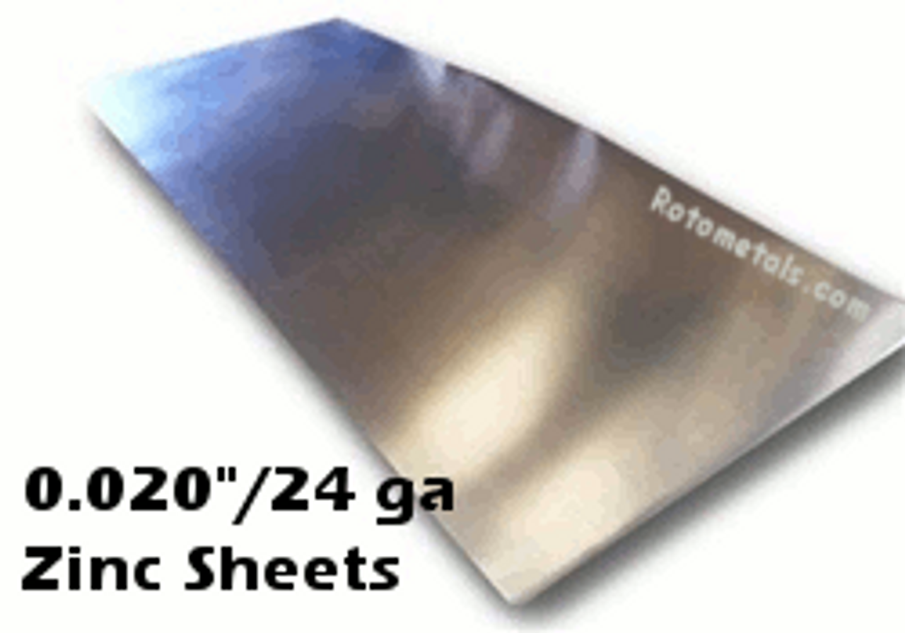 020 Zinc Sheet 24 Gauge Rotometals