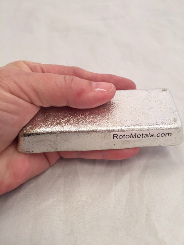 Alloy R98 Pewter Casting Ingot (98%Tin, Bismuth 1.5%, Copper .50