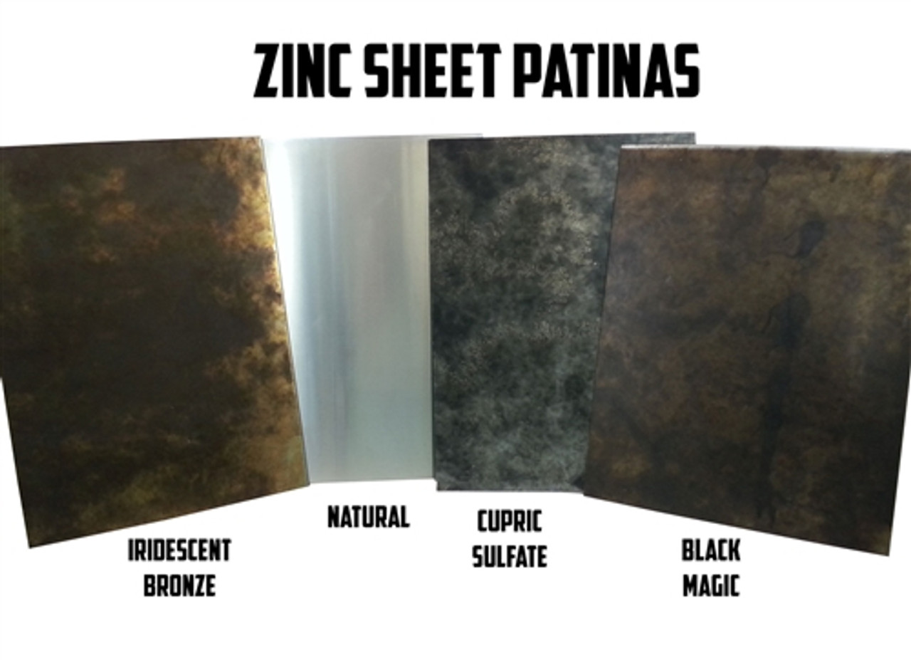 Zinc Sheet Sample For Counter Tops Range Hoods Tables 8 X 11
