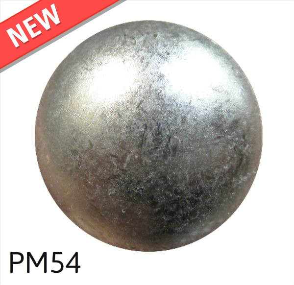 PM54 - Glazed Pewter Low Dome - Head Size:5/8
