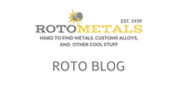 Announcing Rotometal's New Metal Blog 