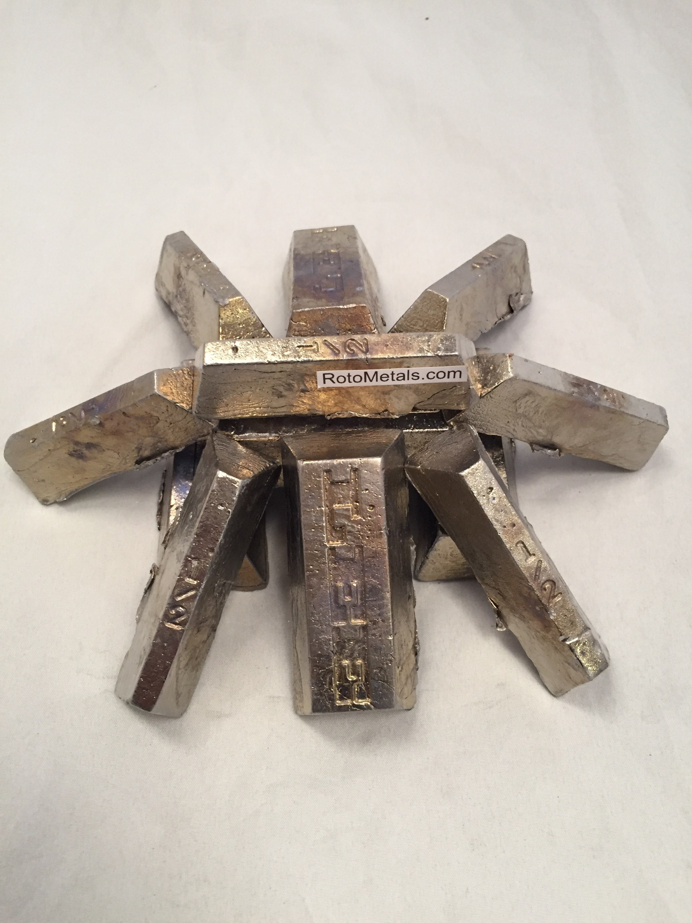 23 Antimony Lead Mini Ingot = 1 PoundMix sizes RotoMetals