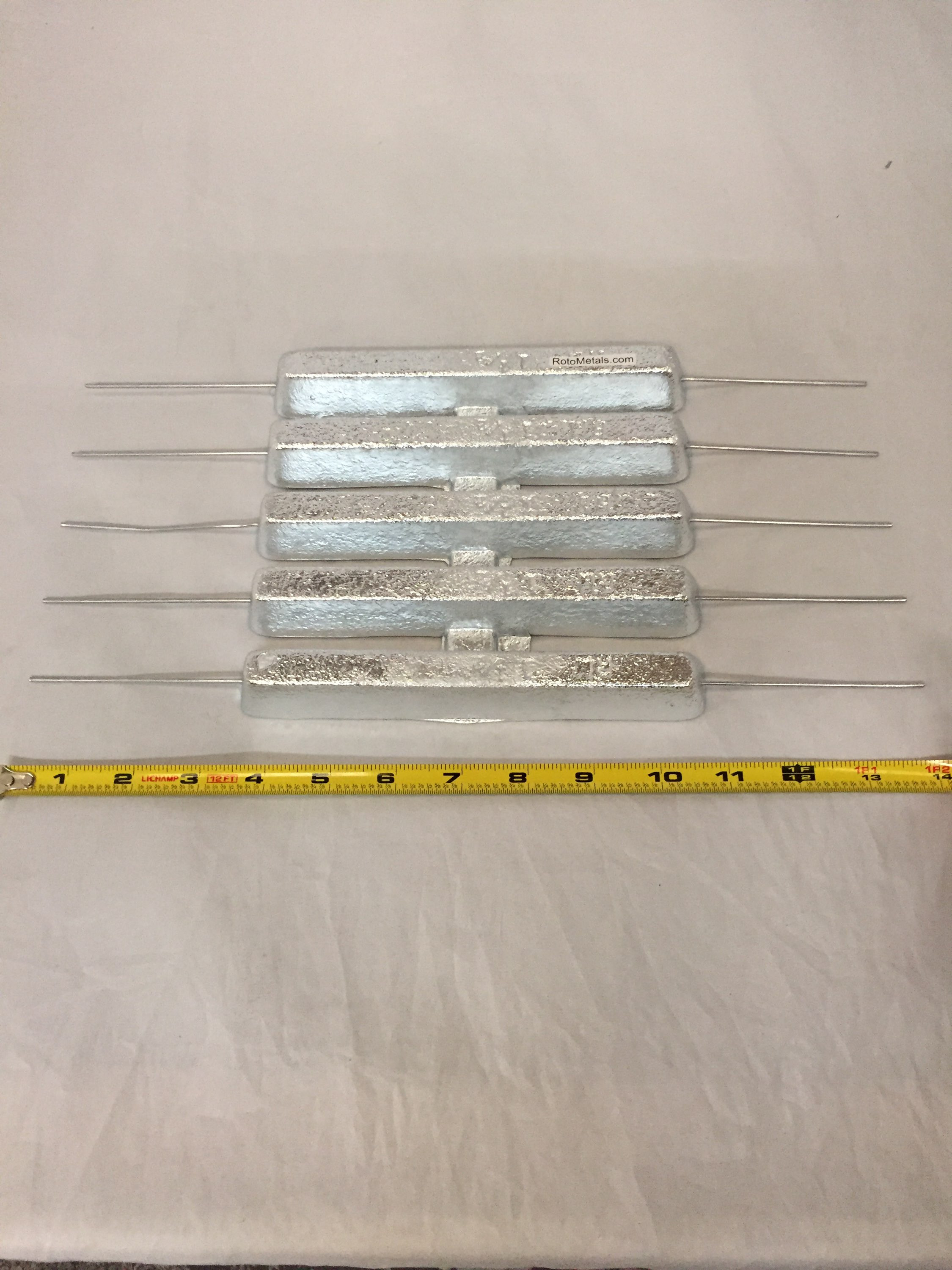 1.5 lb Zinc Tie On Crab Pot Anodes RotoMetals