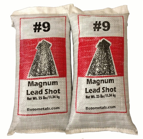Magnum Lead Shot 9 50 lbs Freight Included RotoMetals