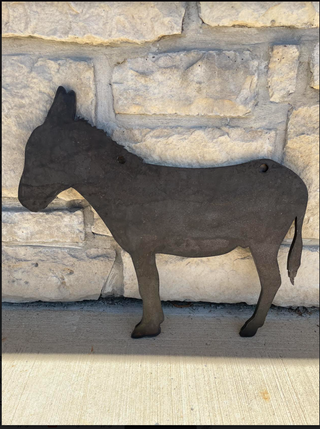  High Caliber AR500 3/8" Thick Animal Silhouette Targets - for Precision Practice DONKEY 18"x20"