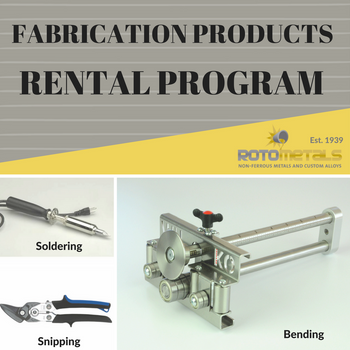 Rotometals Zinc Fabricating Rental Kit