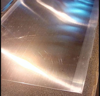 .060" Zinc Sheet -15 Gauge - .060" x 44.4" x 120" [Grade B] Less than perfect, light scratches