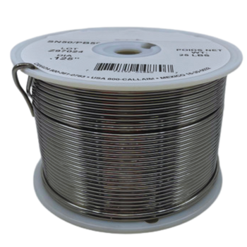  50Tin /50 Lead Solder Wire Solid 1/8" 5 lb Spool