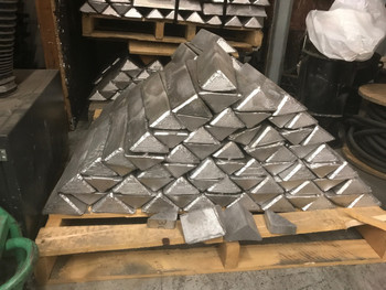 Pallet Recycled Metled Shot Lead Ingots  1000 Pounds