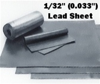 (2#) Sheet Lead 1/32"  1' x 2'