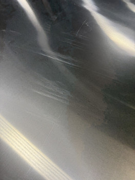 Discounted Zinc Sheet - OH-02-10-26-2  .030" x 44 7/8" x 117.6" (Small Scratches From Machine, Odd Size)