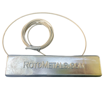 RotoMetals' 3lb Sacrificial Zinc Marine Anode - FREE SHIPPING - (For Boat Lifts and Docks)