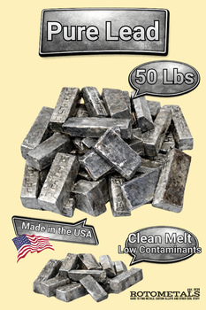 50 lb Pure Lead Mini Ingots – 99.9% Lead | Made in USA