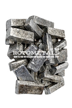25 lb Hard Lead Mini Ingots – 1-4% Antimony Alloy | Bullet Casting Alloy | Made in USA