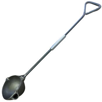 Casting Ladle Bottom-pour Rowell #5 - 5" Bowl Diameter, 24" Handle Length