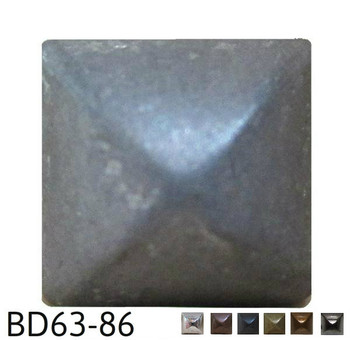 BD63 - Square Pyramid Nail/Clavos Head - Head Size: 3/8" Nail Length: 1/2" - 80/box