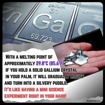 100 Grams Gallium Metal 99.99%