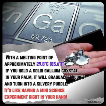 500 Grams Gallium Metal 99.99%