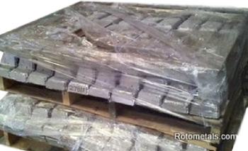 Pallet Lyman Bullet Alloy Ingots 1000 pounds 5%-Tin,5%-Antimony,and  90%-Lead - RotoMetals