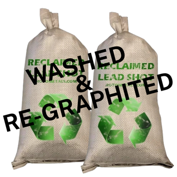 Reclaimed Lead Shot - (2-25) Bags 50 Pounds  - Washed and Re-graphited