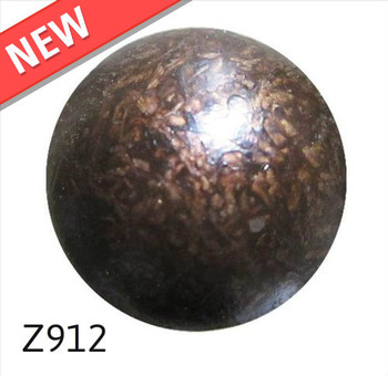 Z912 - Dark Brass High Dome Nail Head - Head Size:7/16" Nail Length:1/2" - 1000 per box