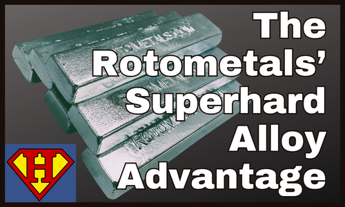 The Rotometals' Superhard Advantage