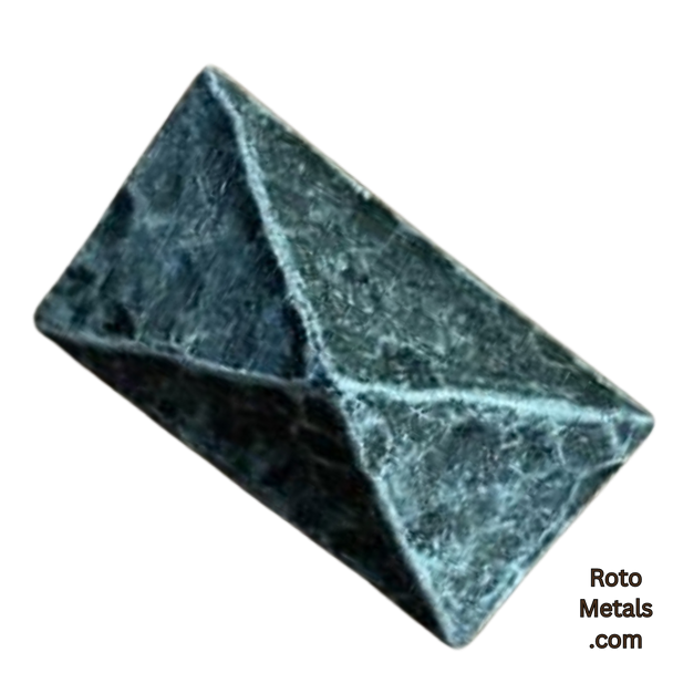 EW715 -D -  Black Nickel. - Rectangular Pyramid Nail/Clavos Head - Head Size: 1.8" x 1" - 6 per box