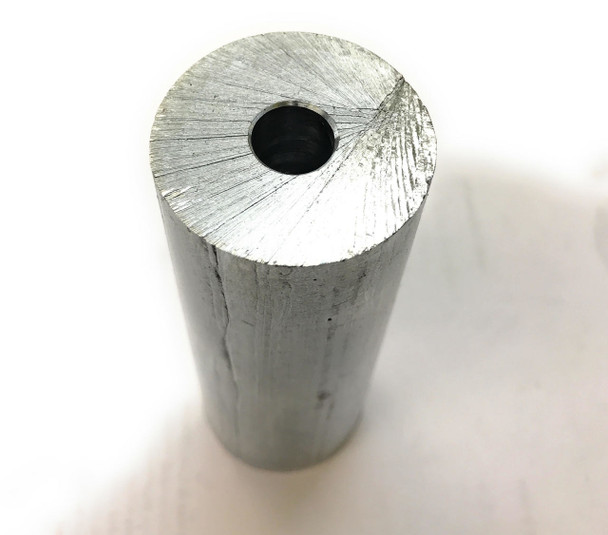 Zinc Rod Anode, 11/2" diameter x 4" long with Center Hole at 7/16" RotoMetals