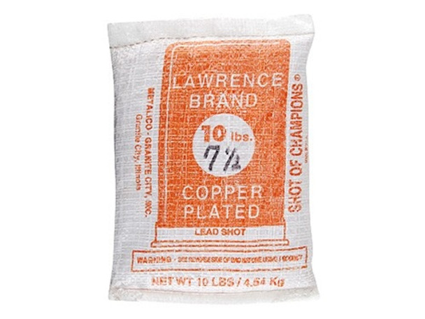 Lawrence Copper Plated Lead Shot #7.5 10 lb Bag