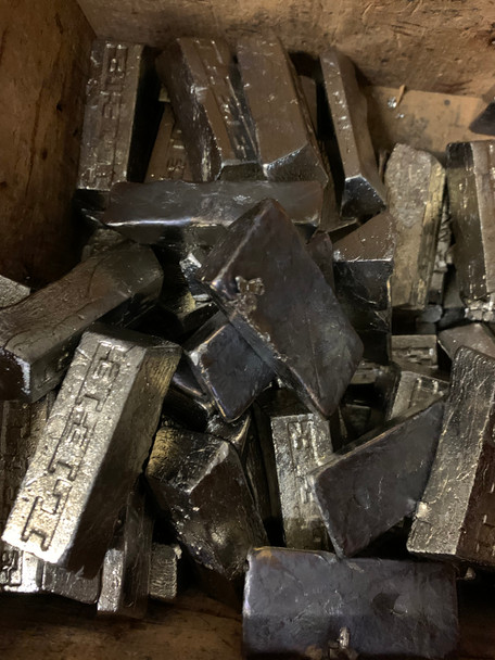 Scrappy Lead Mini Ingot ~ 1 Pound-Mix sizes ~90%