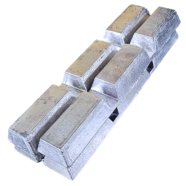 Lead Scrap Notch Bar 4 pack w/ Free Shipping - (Approximately 38bs Total Weight)