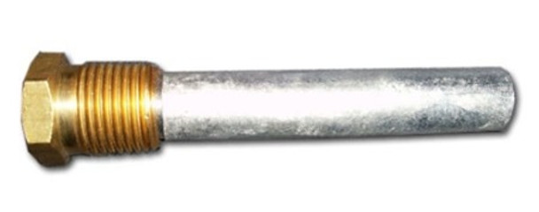 COR-IN 3/4" NPT x 3-1/2" Complete Zinc Pencil Anode with Brass Plug
